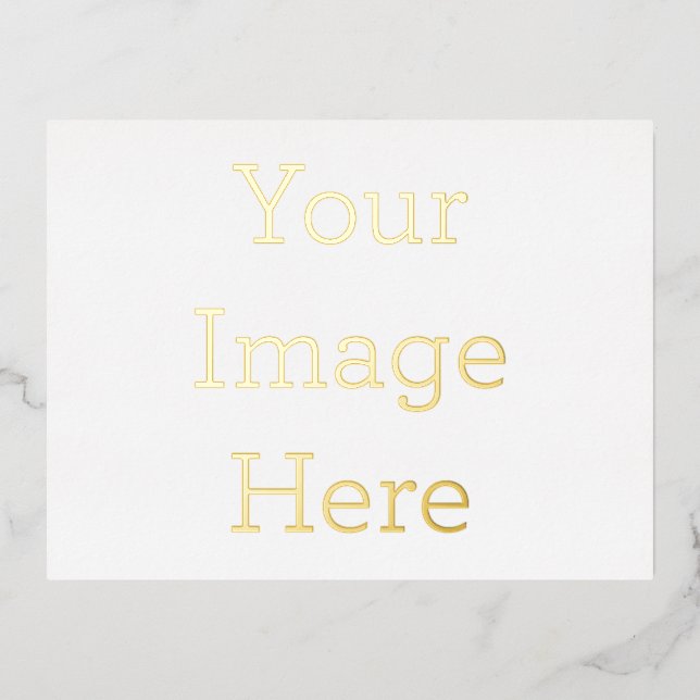 Create Your Own 4.25" x 5.6" Foil Invitation Postcard (Front)