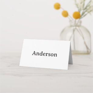 Create Your Own Folded Place Card