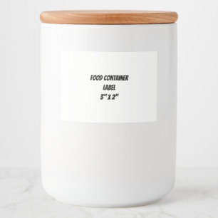 Create Your Own Food Container Label (3" x 2")