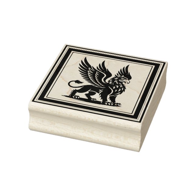 Create Your Own Framed Regal Griffon Rubber Stamp (Stamp)
