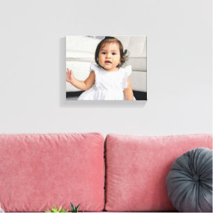 Create Your Own Frameless Kids Children Baby Photo Canvas Print