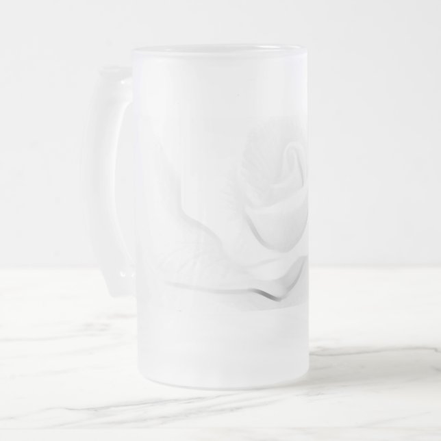 Create Your Own -  Frosted Glass Beer Mug (Front Left)