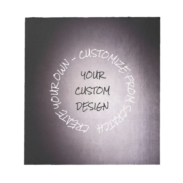 Create Your Own Fully Customised Notepad (Front)