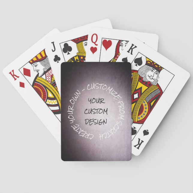 Create Your Own Fully Customised Playing Cards (Back)
