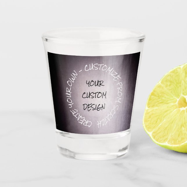Create Your Own Fully Customised Shot Glass (Front)