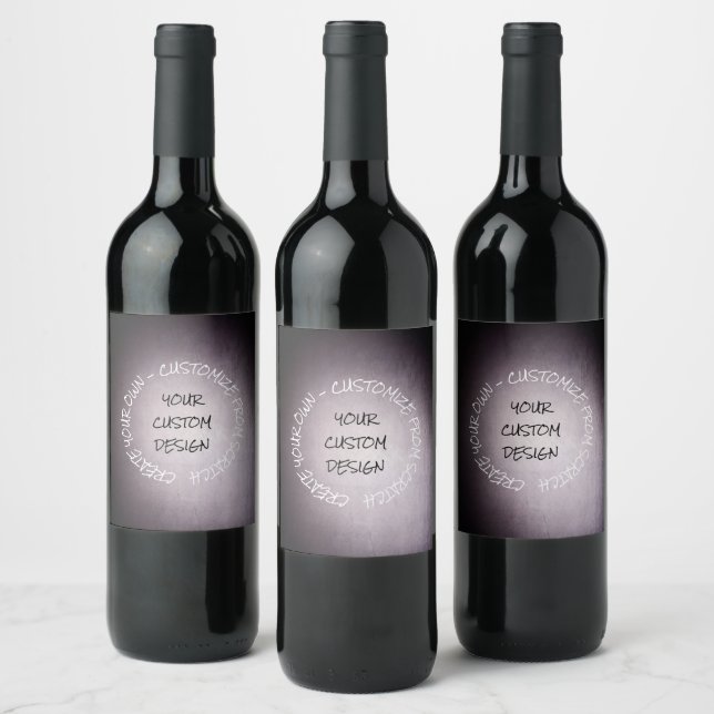 Create Your Own Fully Customised Wine Label (Bottles)