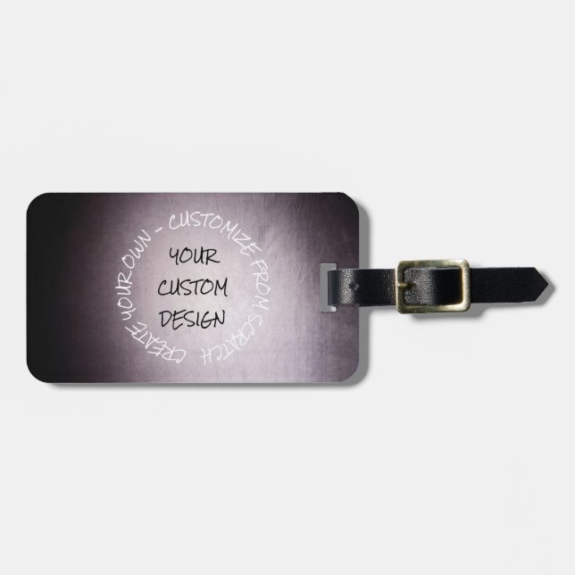 Create Your Own Fully Customized Luggage Tag (Front Horizontal)