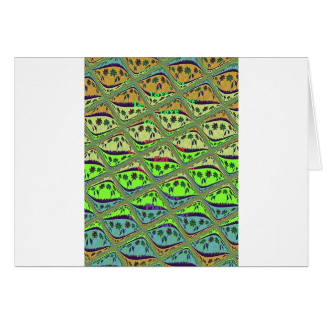 Create Your Own Fun Retro Lovely Floral Island  (Front Horizontal)