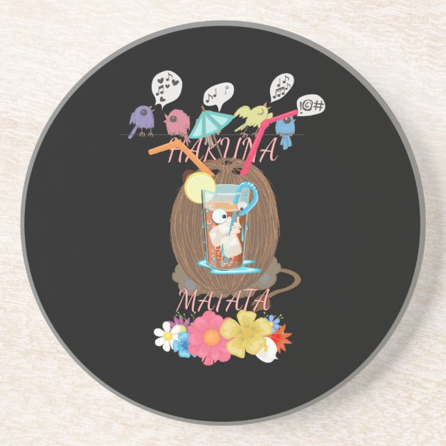 Create Your Own Fun Summer Time Beach Party Ideas Coaster (Front)