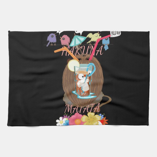 Create Your Own Fun Summer Time Beach Party Ideas Tea Towel (Horizontal)