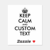 Create your own funny keep calm laptop sticker (Sheet)