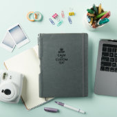 Create your own funny keep calm laptop sticker (iPad Cover)