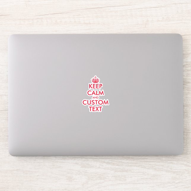 Create your own funny keep calm laptop stickers (Computer)