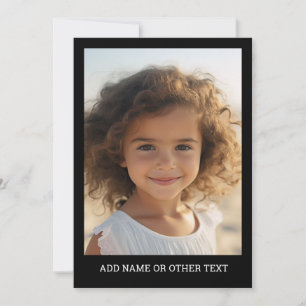 Create Your Own Gallery Art - Black Border Holiday Card