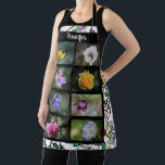 Create your own garden flowers photo collage apron<br><div class="desc">Create your own garden flowers photo collage,  black apron 
You can personalise it and add your most beautiful photos and name.
Beautiful garden & florist apron,  best apron for every gardening lover.</div>