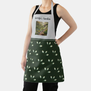 Create your own garden photo monogrammed apron