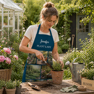 Create your own garden photos plant lady apron