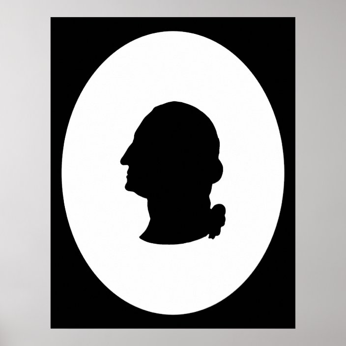 Create Your Own George Washington Silhouette Poster | Zazzle.co.uk