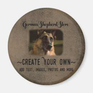 Create Your Own German Shepherd Photo Magnet