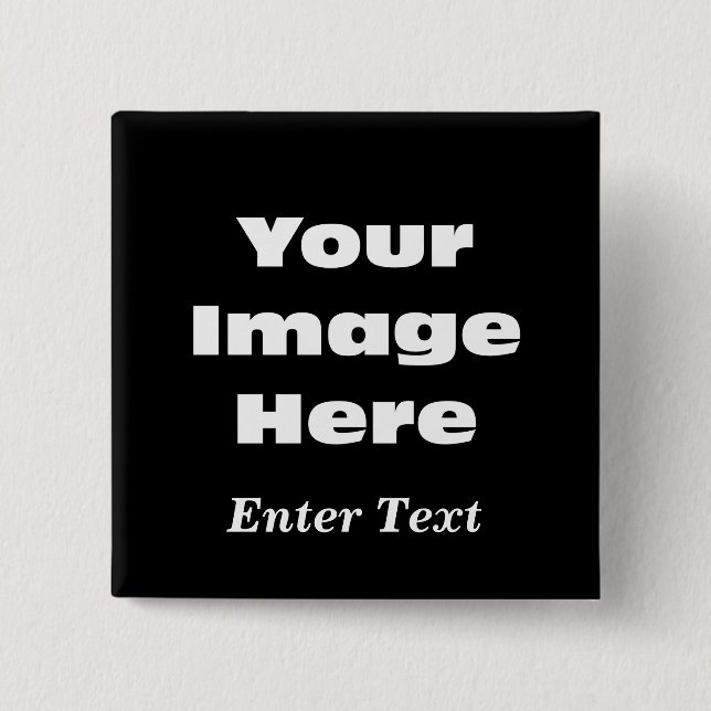 Create Your Own Gift Template 15 Cm Square Badge (Front)