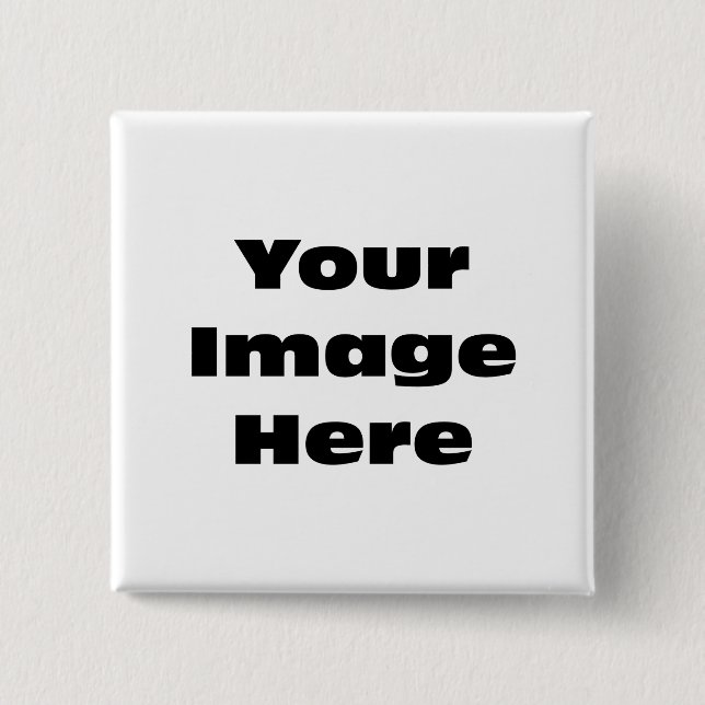 Create Your Own Gift Template 15 Cm Square Badge (Front)