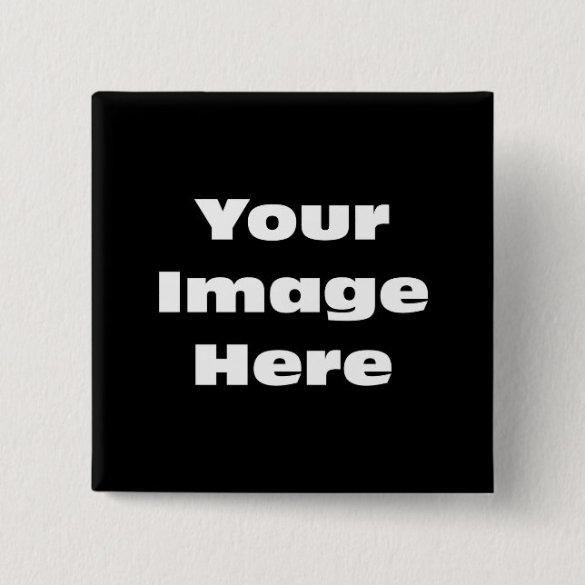 Create Your Own Gift Template 15 Cm Square Badge (Front)