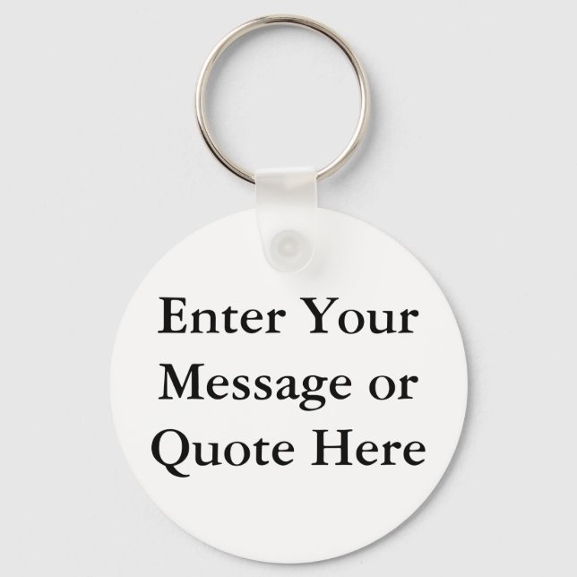 Create Your Own Gift Template Key Ring (Front)
