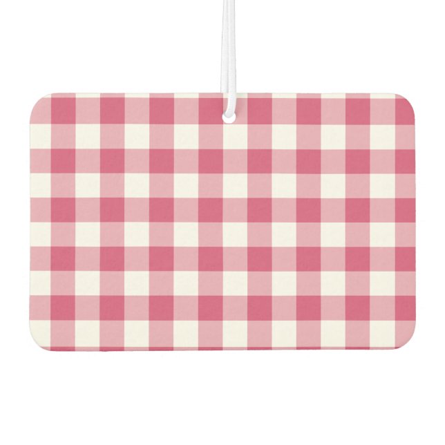 Create Your Own Gingham Car Air Freshener (Front)