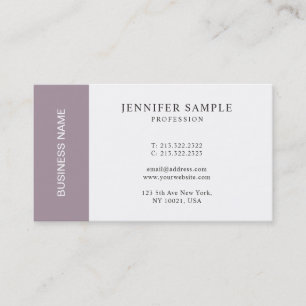 Create Your Own Glamourous Monogrammed Plain Business Card