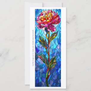 Create Your Own Glass Carnation Bookmark Card