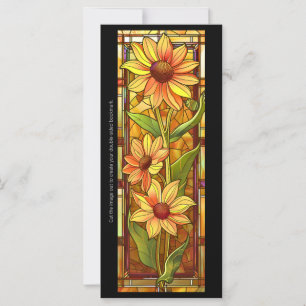 Create Your Own Glass Sunflower Bookmark Card