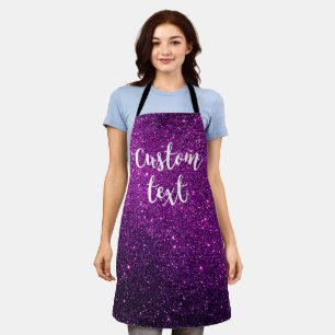 Create Your Own Glitter Mum Girlfriend Custom Apro Apron