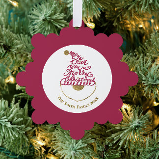 Create Your Own Glitter Santa Modern Christmas  Tree Decoration Card