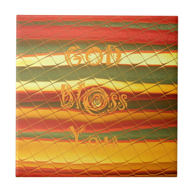 Create Your Own God Bless You Tile (Front)