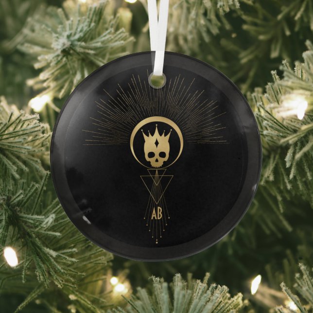 Create Your Own Gold Arcane Emporer Tarot Glass Tree Decoration (Insitu)
