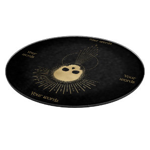 Create Your Own Gold Arcane Hanged Man Tarot Cutting Board