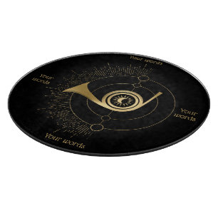 Create Your Own Gold Arcane Judgment Tarot Cutting Board