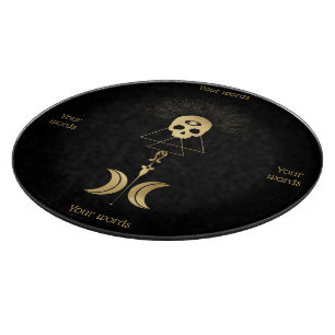 Create Your Own Gold Arcane Magician Tarot Cutting Board