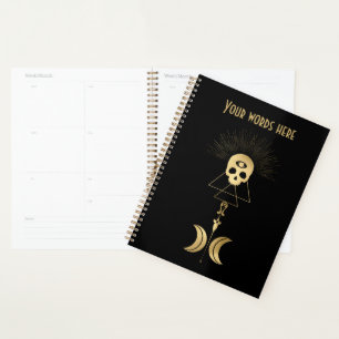 Create Your Own Gold Arcane Magician Tarot Planner