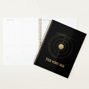 Create Your Own Gold Arcane Pentacle Tarot Planner