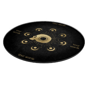 Create Your Own Gold Arcane Strength Tarot Cutting Board