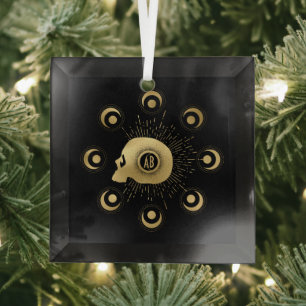 Create Your Own Gold Arcane Strength Tarot Glass Tree Decoration