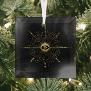 Create Your Own Gold Arcane Wheel Tarot Glass Tree Decoration
