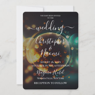 Create Your Own Gold Bubble Invitation