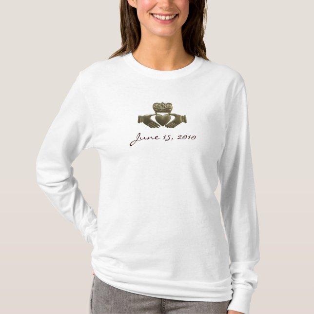 Create your own Gold Irish claddagh T-Shirt (Front)