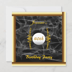Create Your own Gold Smoke Invitation