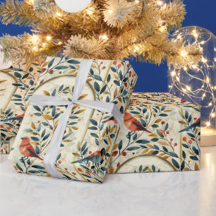 Create Your Own Golden Arches Songbirds Floral Wrapping Paper