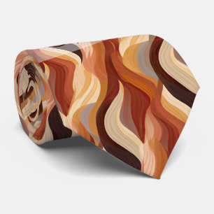 Create Your Own Golden Brown Ombre Waves Tie