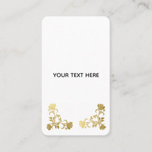 Create Your Own Golden Elegant Business Card