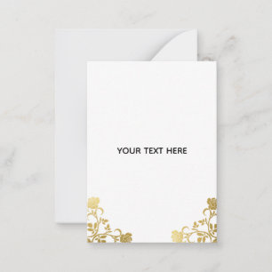 Create Your Own Golden Elegant Card